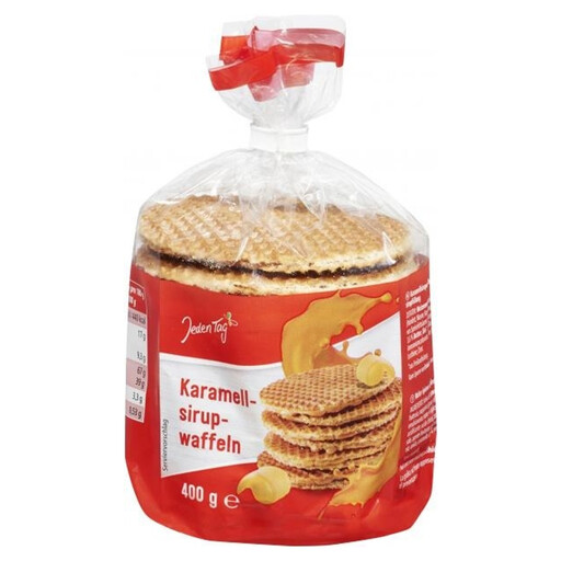 Jeden Tag Caramel Syrup Waffles 400 g