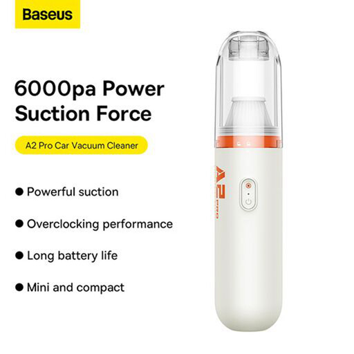 Baseus A2Pro Car Vacuum Cleaner (6000 Pa) White