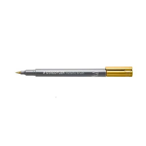 STAEDTLER Metallic Gold Marker mit Pinselspitze