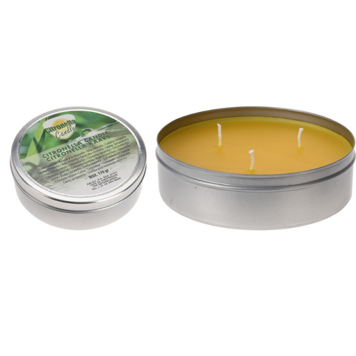 Citronella Candle in a Metal Tin