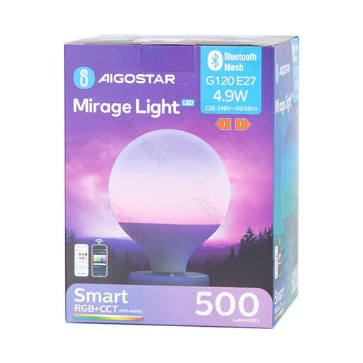 Aigostar Bluetooth Mesh Smart Cloud Light G120 E27