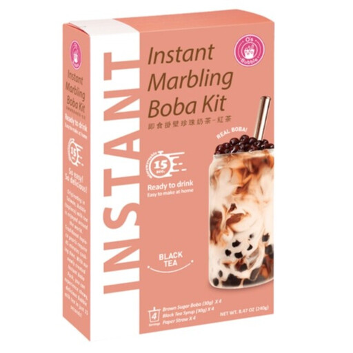 O'S BUBBLE INSTANT BOBA BLACK TEA 240g Boba kit Bubble Tea