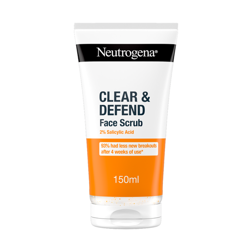 Neutrogena Clear & Defend Facial Scrub 2% Salicylic Acid 150ml
