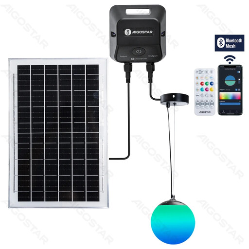 Aigostar Bluetooth Mesh Solar Smart Chandelier 35 W RGBCCT Colour Ball Light