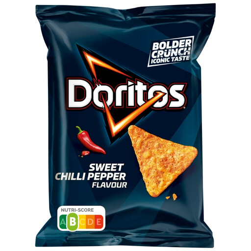 44 g bag of Doritos Sweet Chili Pepper tortilla chips