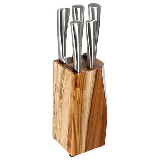 5Five 5 KNIVES ACACIA BLOCK HARMONY