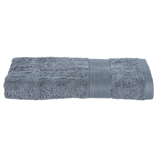 Serviette de toilette coton gris foncé