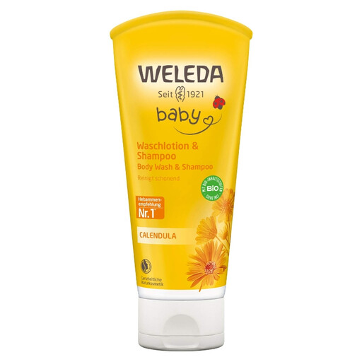 Weleda Baby Waschlotion & Shampoo Calendula 200ml