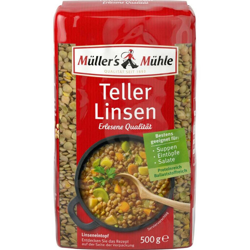 Müller’s Mühle Teller-Linsen 500g
