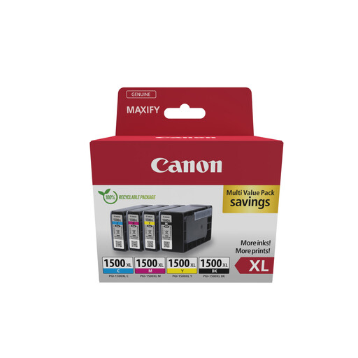 Canon 9182B010 Ink Cartridge 4pcs Original High (XL) Yield Black, Cyan, Magenta, Yellow