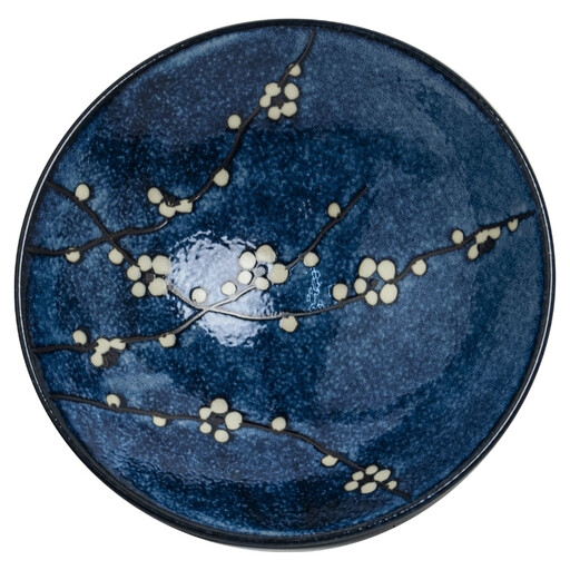 Plate Hana blue Porcelain Plate