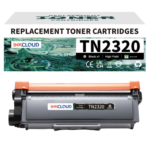 inkcloud TN2320 Toner Replacement for TN2310 L2520DW L2720DW L2700DW 1 Black