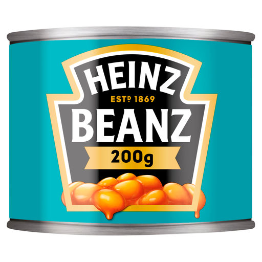 A tin of Heinz Baked Beans 200g