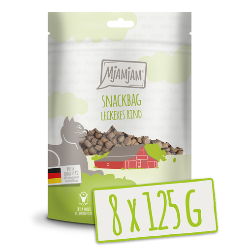 MjAMjAM - Snackbag - Tasty beef 125g*8