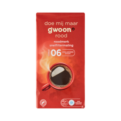 g'woon Red Brand Filter Coffee 500 g