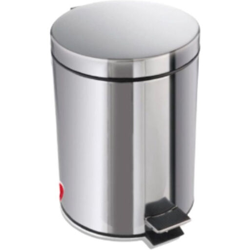 Pedal Bin 3 Liters - Trash Can - Bathroom or WC - Stainless Steel