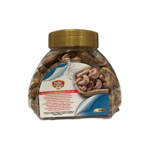 HELLO CASHEW Skin-Baked Salted Cashews 250g