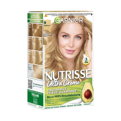 GARNIER Nutrisse Creme Nourishing Hair Colour 90 Light Blonde