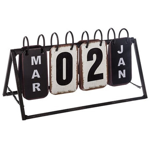VINTAGE MET CALENDAR L27 in Black and White