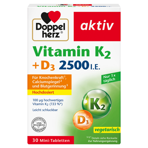 Doppelherz Active Vitamin K2+D3 2500IU 30tabs