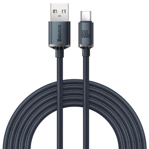 Baseus Crystal Shine Series cable USB cable for fast charging and data transfer 100W 2m black