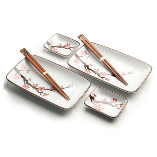 Oriental Sakura 2-Person 6-Piece Sushi Set