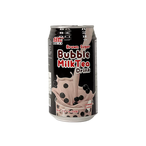 RICO Bubble Red Tea Drink 340ml Brown Sugar Flavor