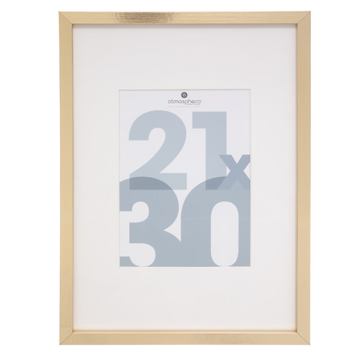 Atmosphera Manu photo frame 21 x 30 cm gold