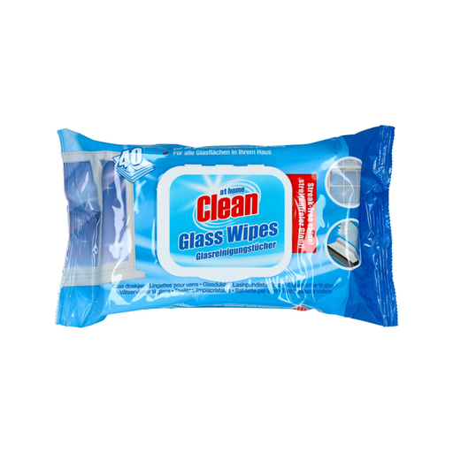 At Home Clean Hygienic Wipes - Glass