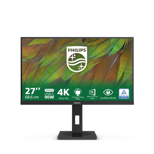 Philips 3000 Series 27B1U3900/00 Computer Monitor 68.6cm (27") 3840 x 2160 Pixels 4K Ultra HD LCD Black