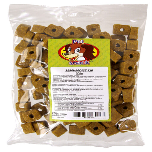Petsnack Semi-Moist Chicken - 500 g (10 pieces)