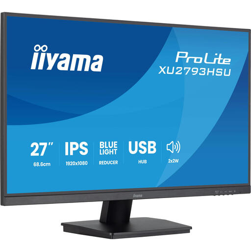 iiyama ProLite 27” IPS technology panel with USB hub and 100Hz refresh rate
