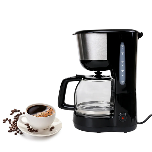 Aigostar Coffee Maker Tea Maker Heat Preservation One Key Switch 1.25L Black