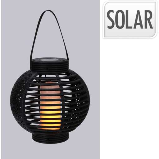 Solar Lantaarn - Zwart, 20 cm