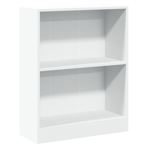 vidaXL Bookcase - White Treated Wood, 60 x 24 x 76 cm