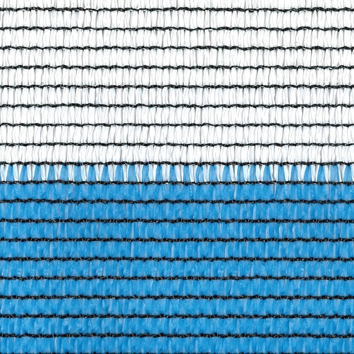 TENAX Soleado Privacy Net - White/Blue Striped, 2.00 x 5 m