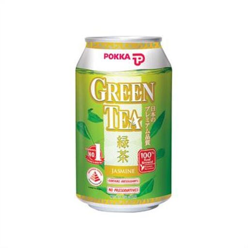 300ml can of POKKA Jasmine Green Tea