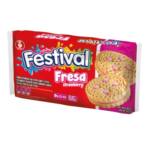FESTIVAL Strawberry Flavour Cookies