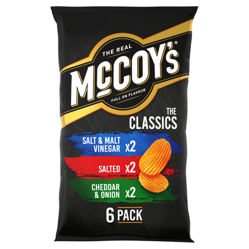 McCoys Ridge Cut The Classic 6 x 25g crisps