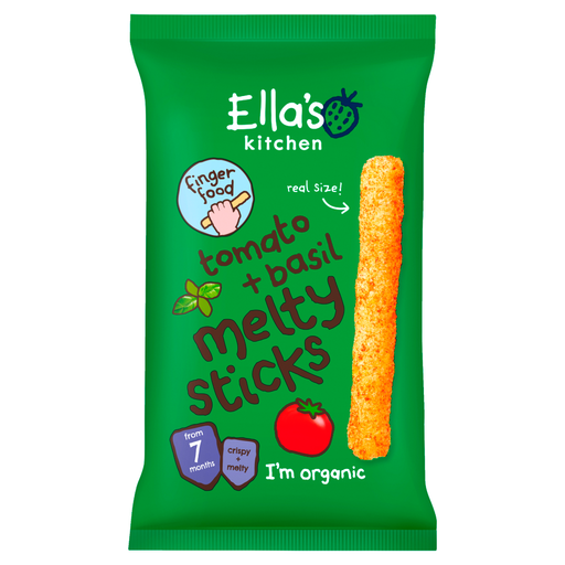 Ella's Kitchen Tomato & Basil Melty Sticks, 7+ months, 17g