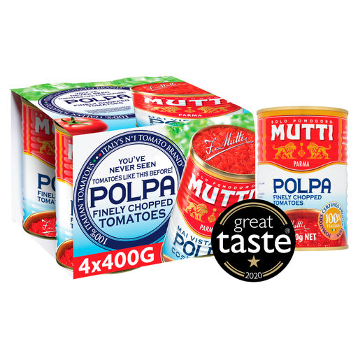 Mutti Finely Chopped Tomatoes 4 x 400g