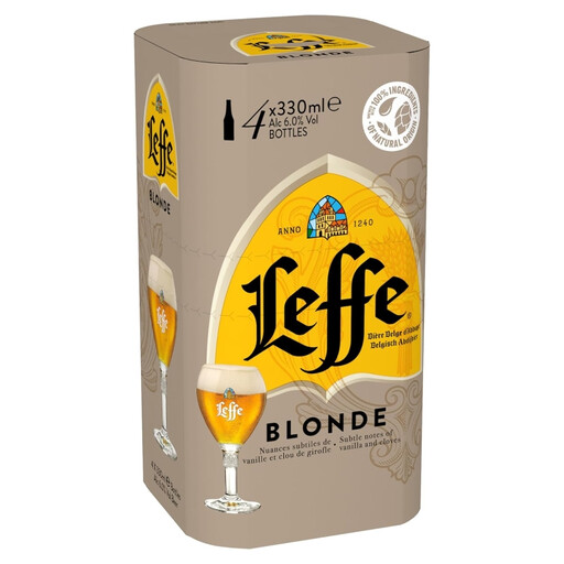 Leffe Belgian Abbey Beer Blond - 4 x 500 ml