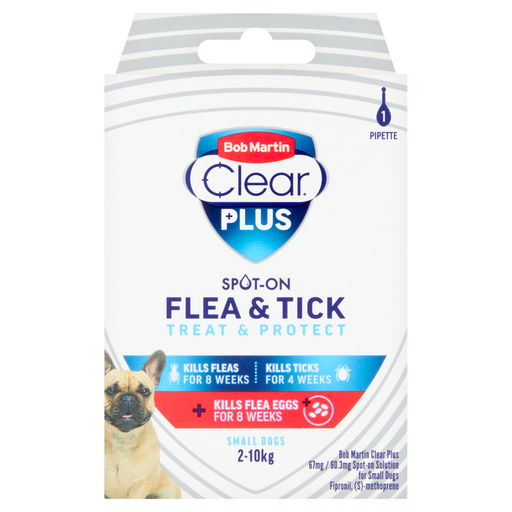 Bob Martin Clear Plus Spot-On Solution for Small Dogs