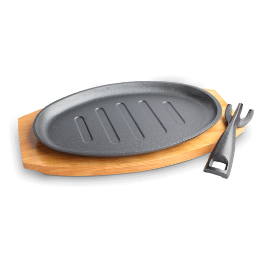 Oval Grilling Plate Set 27.5×17.5×1.5 cm