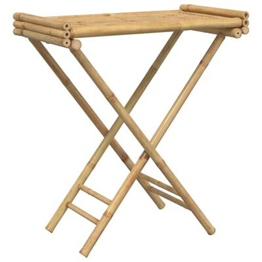 vidaXL Bamboo Folding Tray Table