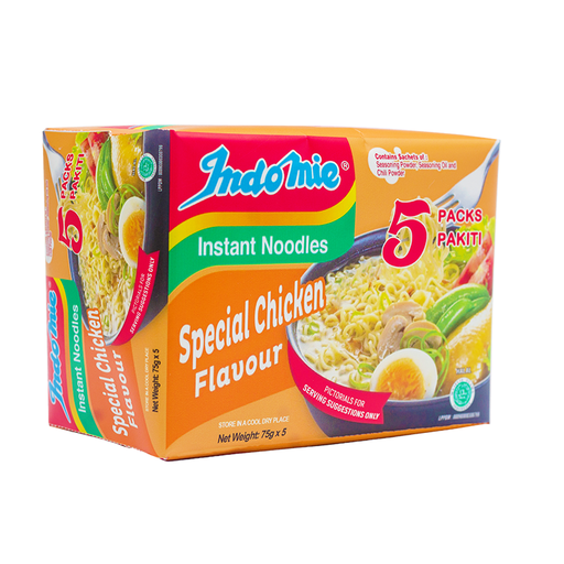 Indomie Instant Noodle Special Chicken (EU), multipack of 5 × 75 g