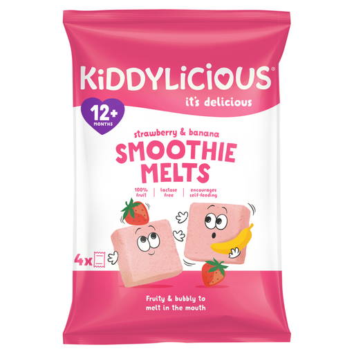 Kiddylicious Strawberry & Banana Smoothie Melts 12+ Months