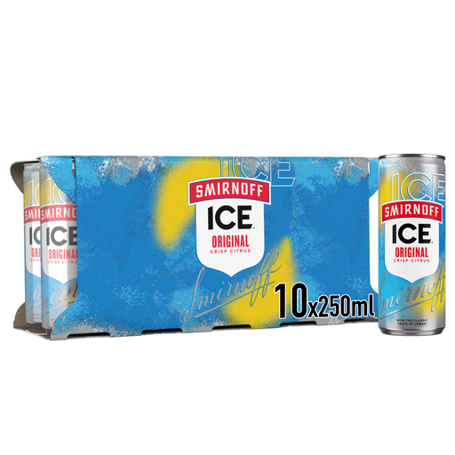 Smirnoff Ice Original 4% ABV Ready To Drink 10x250ml Cans