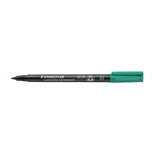 STAEDTLER Lumocolor Permanent M Green Marker Synthetic Tip M Medium 1.0 mm
