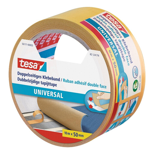 tesa Double-Sided Tape, 10m x 50mm